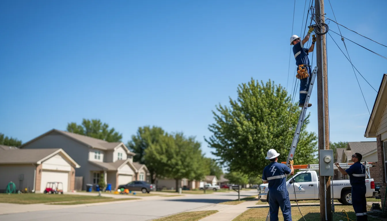 Residential electrician providing installation services in Fallentimber, PA
